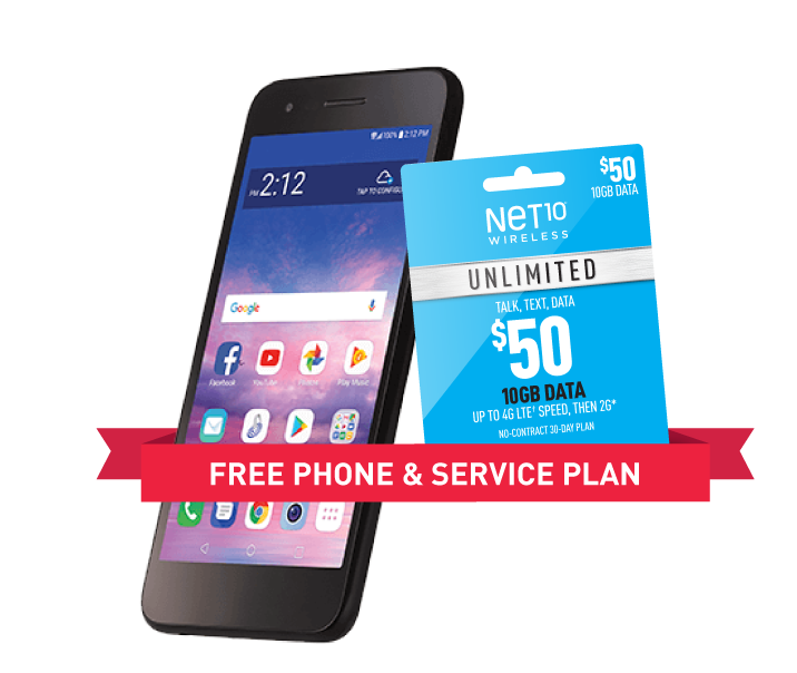 free phone and service plan